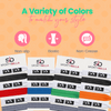 Color Guard Hair Ties displayed in various colors, showcasing non-slip, elastic, and no-crease features for performers.