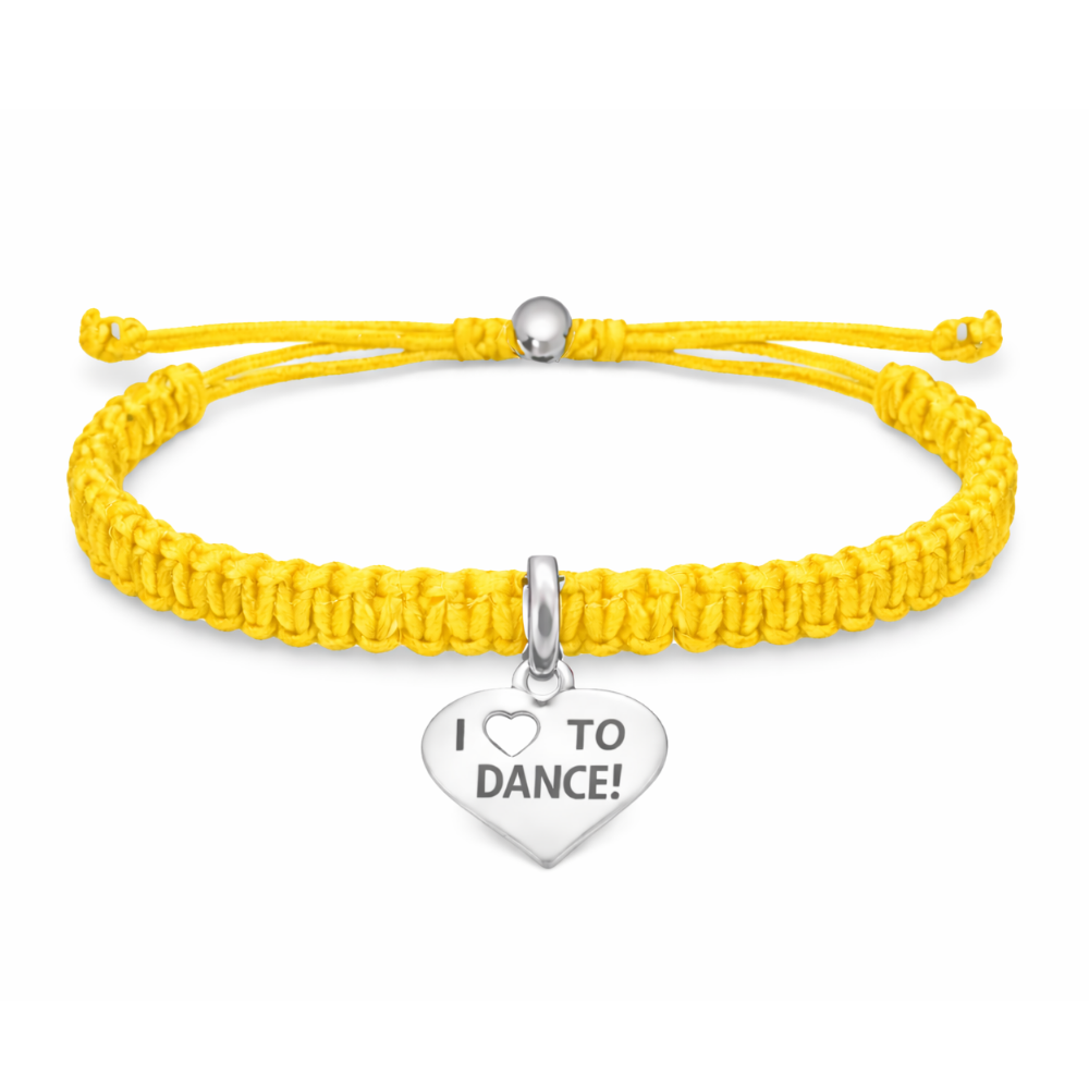 Love to Dance Adjustable Rope Bracelet