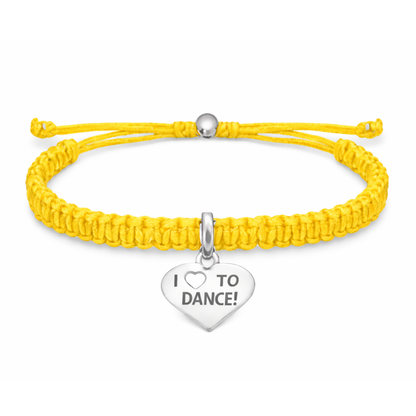 Love to Dance Adjustable Rope Bracelet