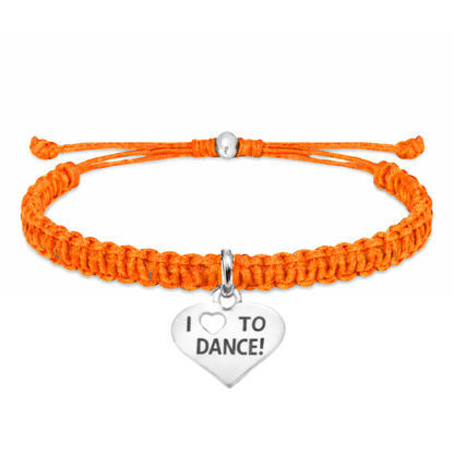 Love to Dance Adjustable Rope Bracelet