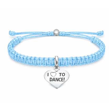 Love to Dance Adjustable Rope Bracelet