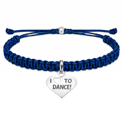 Love to Dance Adjustable Rope Bracelet