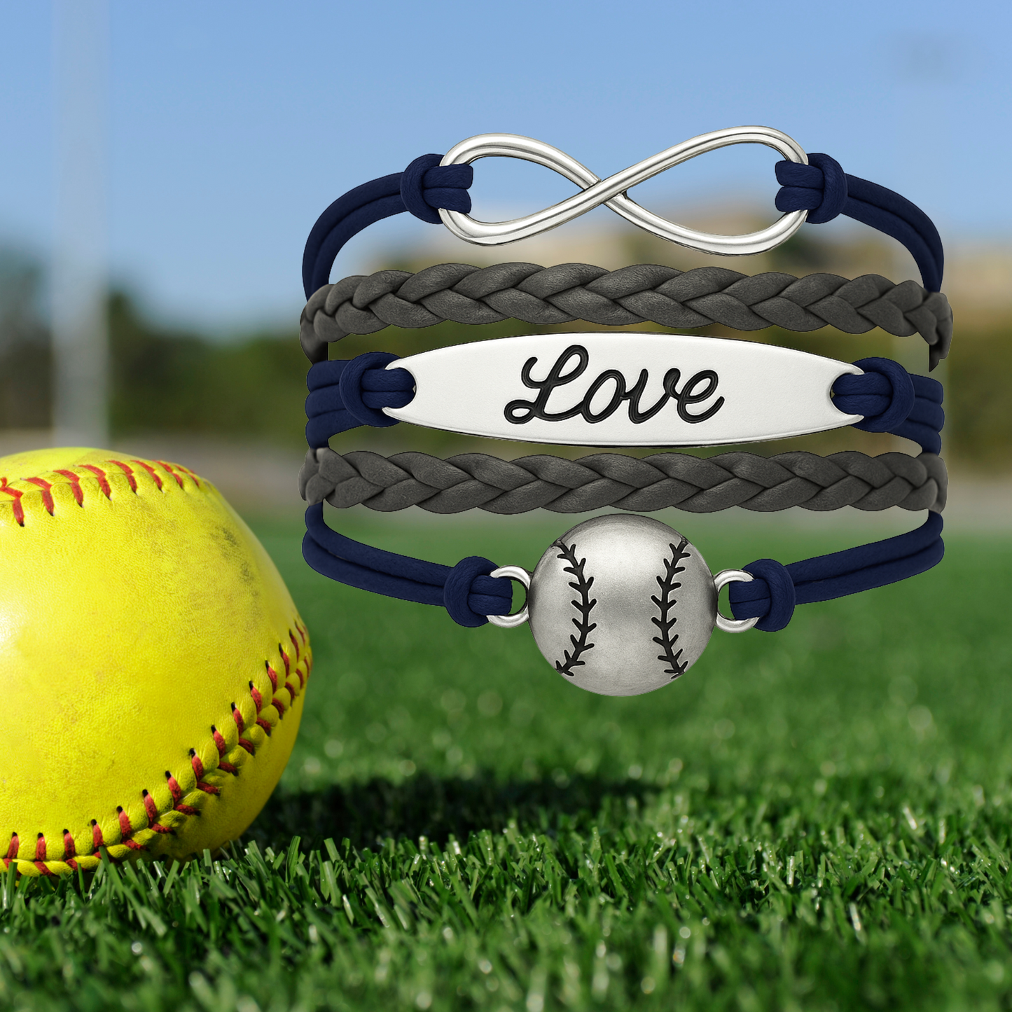Baseball Infinity Love Bracelet