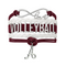 Maroon/White