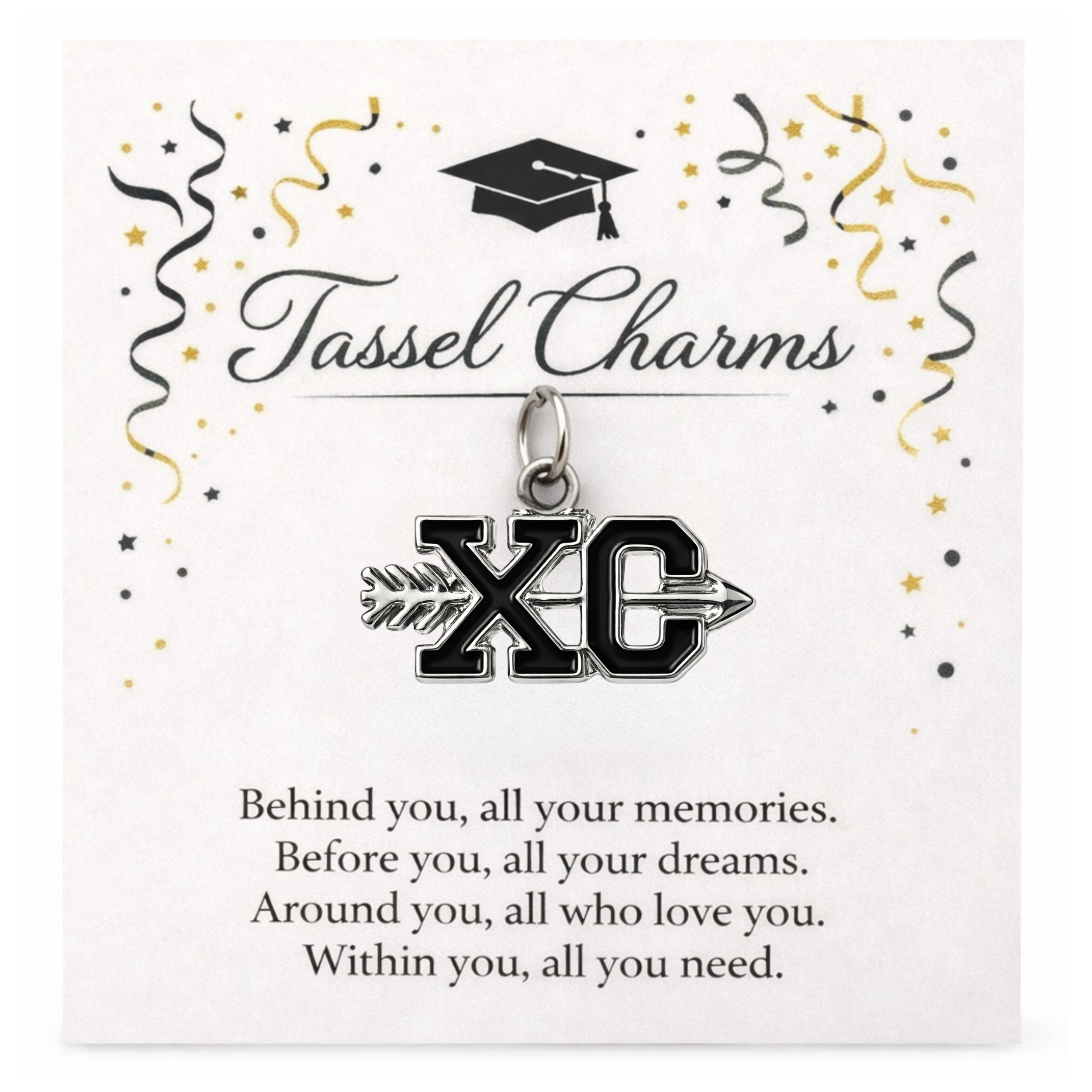 Running Graduation Tassel Charm