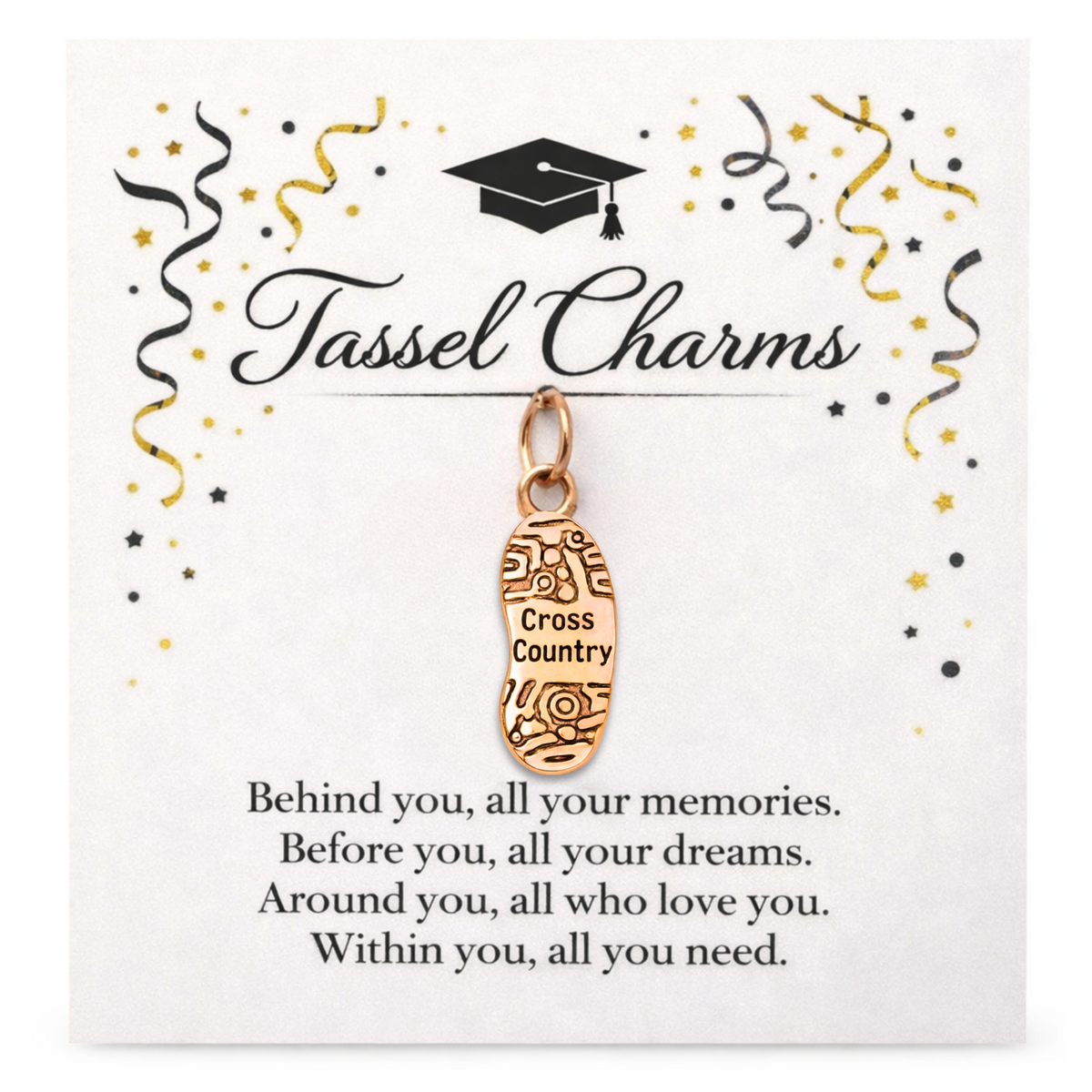 Running Graduation Tassel Charm
