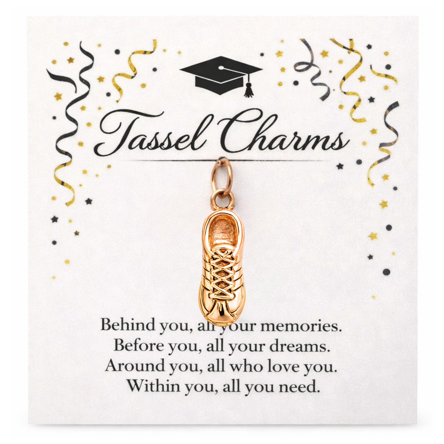 Running & Marathon Graduation Tassel Charm