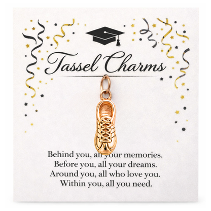 Running & Marathon Graduation Tassel Charm