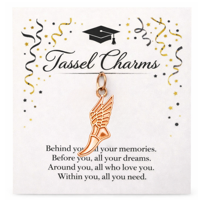 Running & Marathon Graduation Tassel Charm