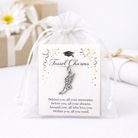 Cross Country Graduation Tassel Charm