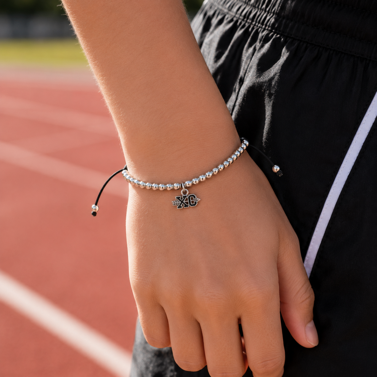 Cross Country XC Beaded Adjustable Bracelet