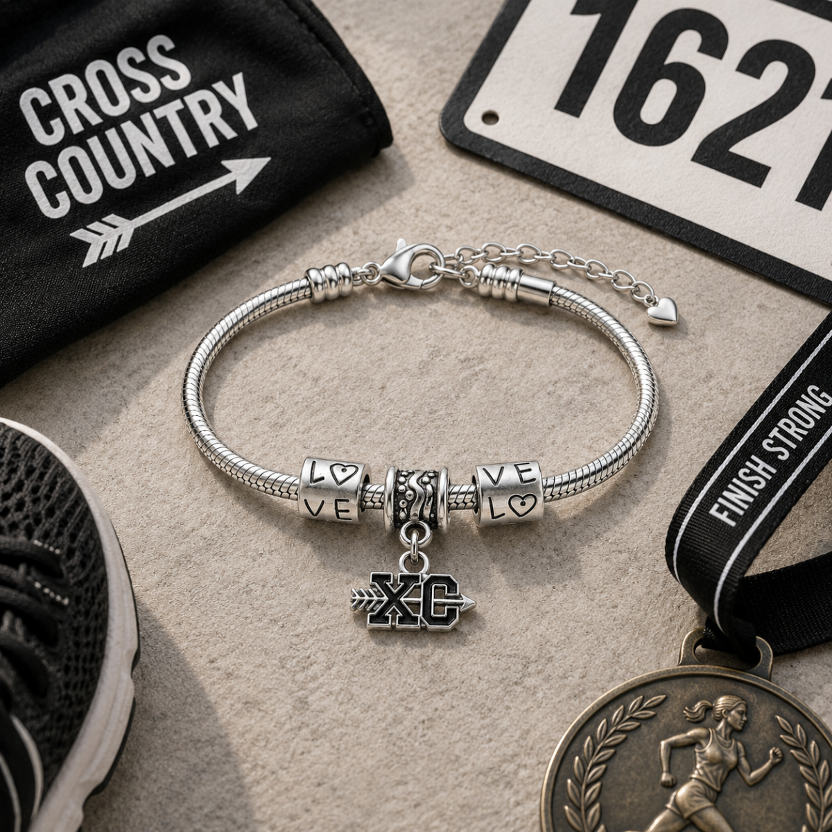Cross Country XC Chain Adjustable Bracelet