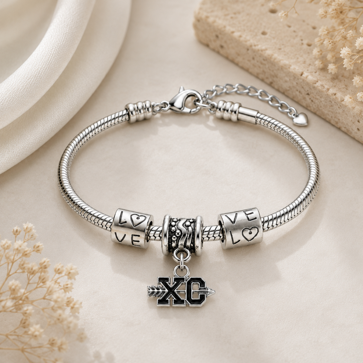 Cross Country XC Chain Adjustable Bracelet