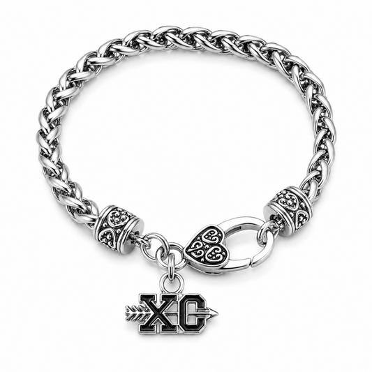 Cross Country XC Wheat Chain Bracelet
