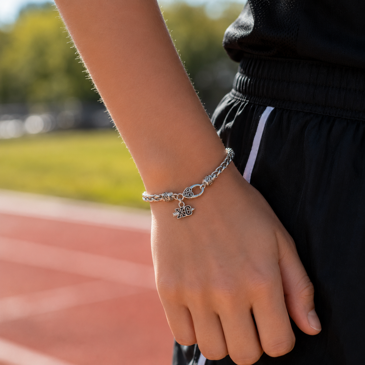 Cross Country XC Wheat Chain Bracelet
