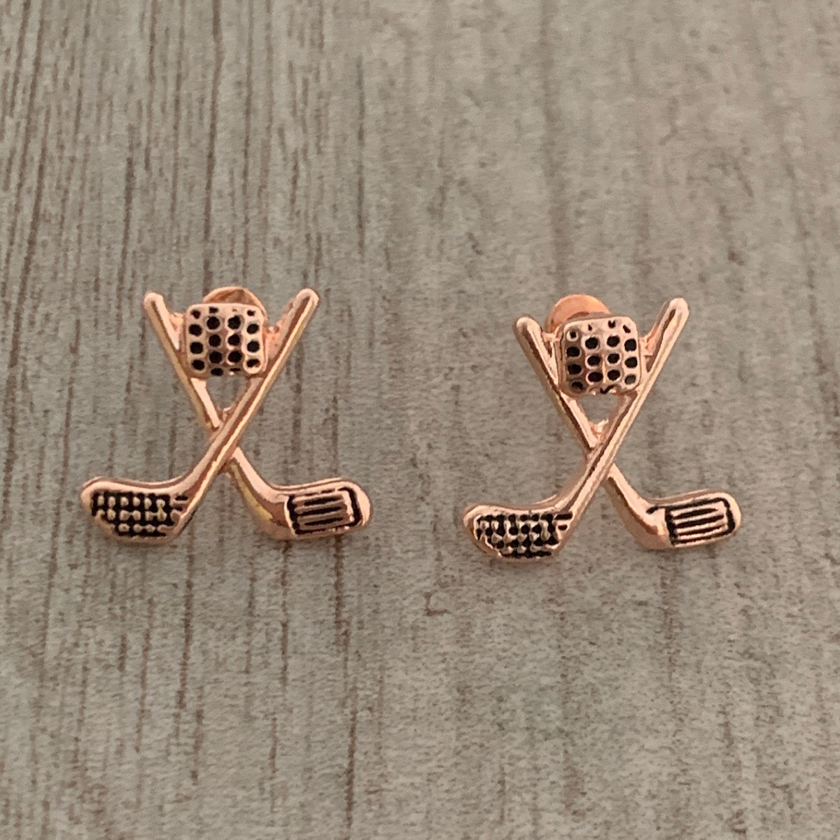 Golf Charm Stud Earrings