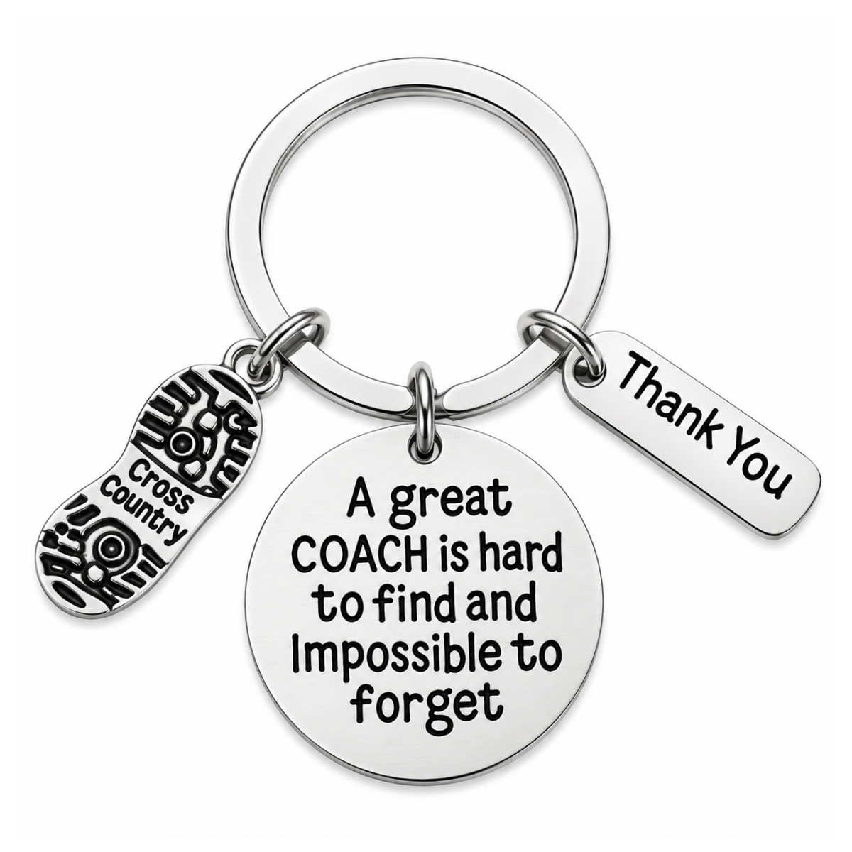 Cross Country Coach is Hard to Find But Impossible to Forget Coach Keychain