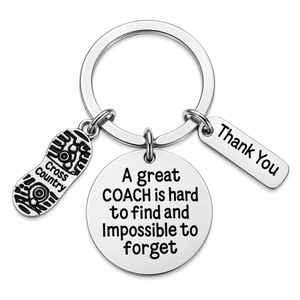 Cross Country Coach is Hard to Find But Impossible to Forget Coach Keychain
