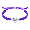 Violet bracelet with “Emma XC” charm, ideal for runners