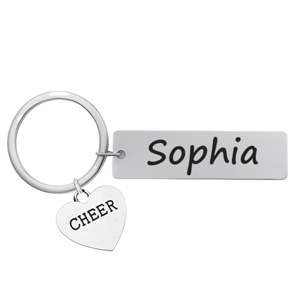 Custom Engraved Cheer Keychain