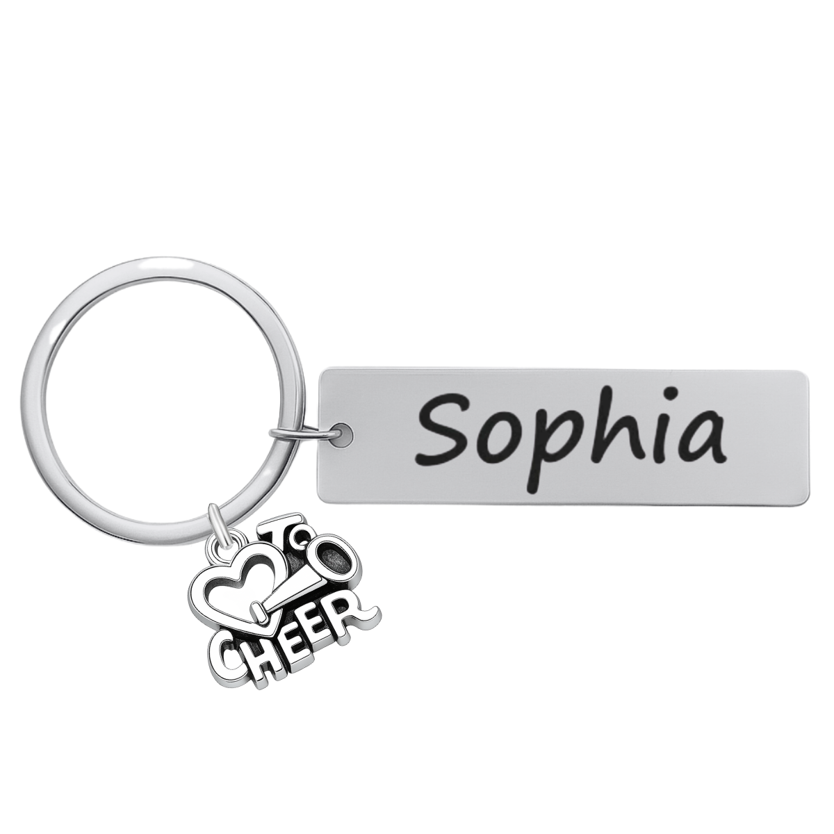 Custom Engraved Cheer Keychain