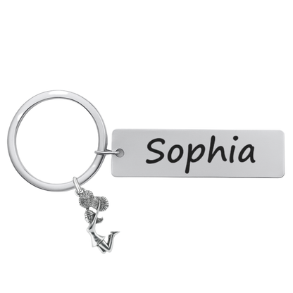 Custom Engraved Cheer Keychain
