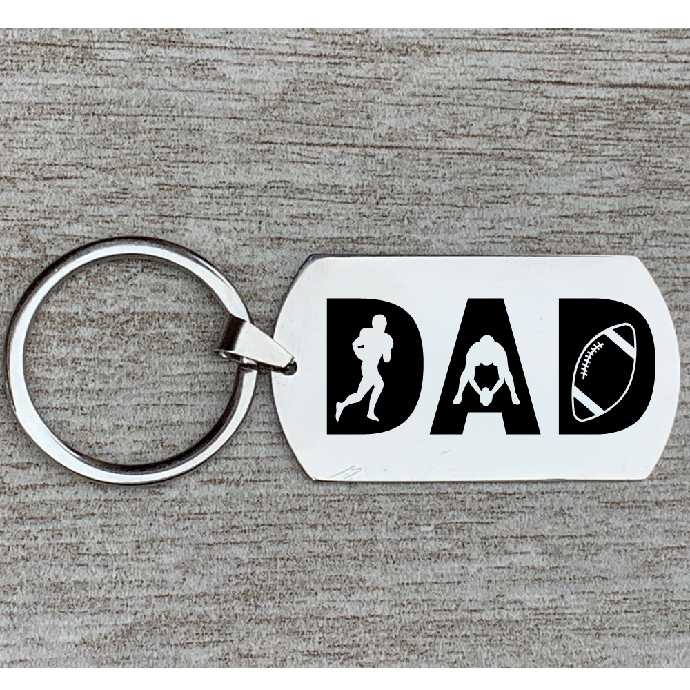 Football Dad Keychain
