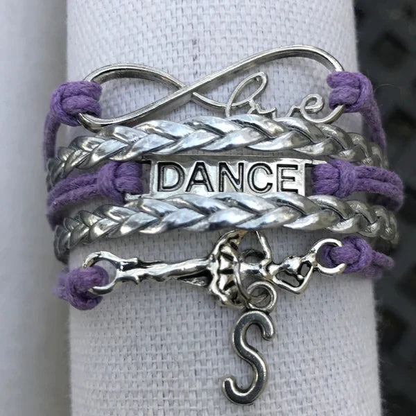 Infinity Bracelet with Initial Charms