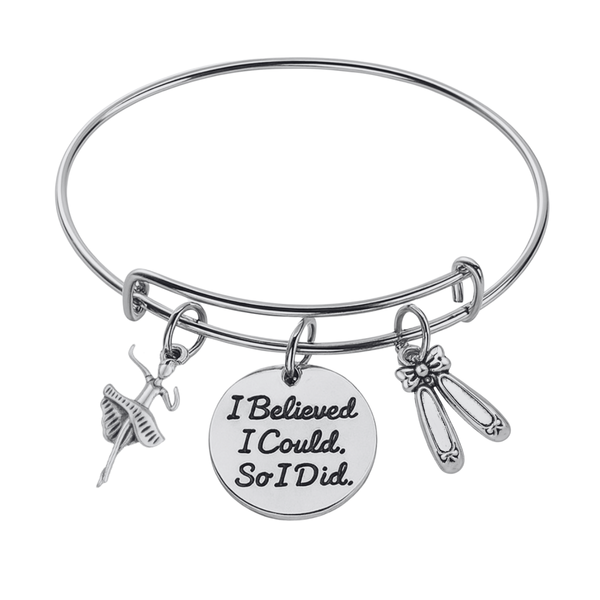 Dance I Believed I Could So I Did Ballet Bangle Bracelet
