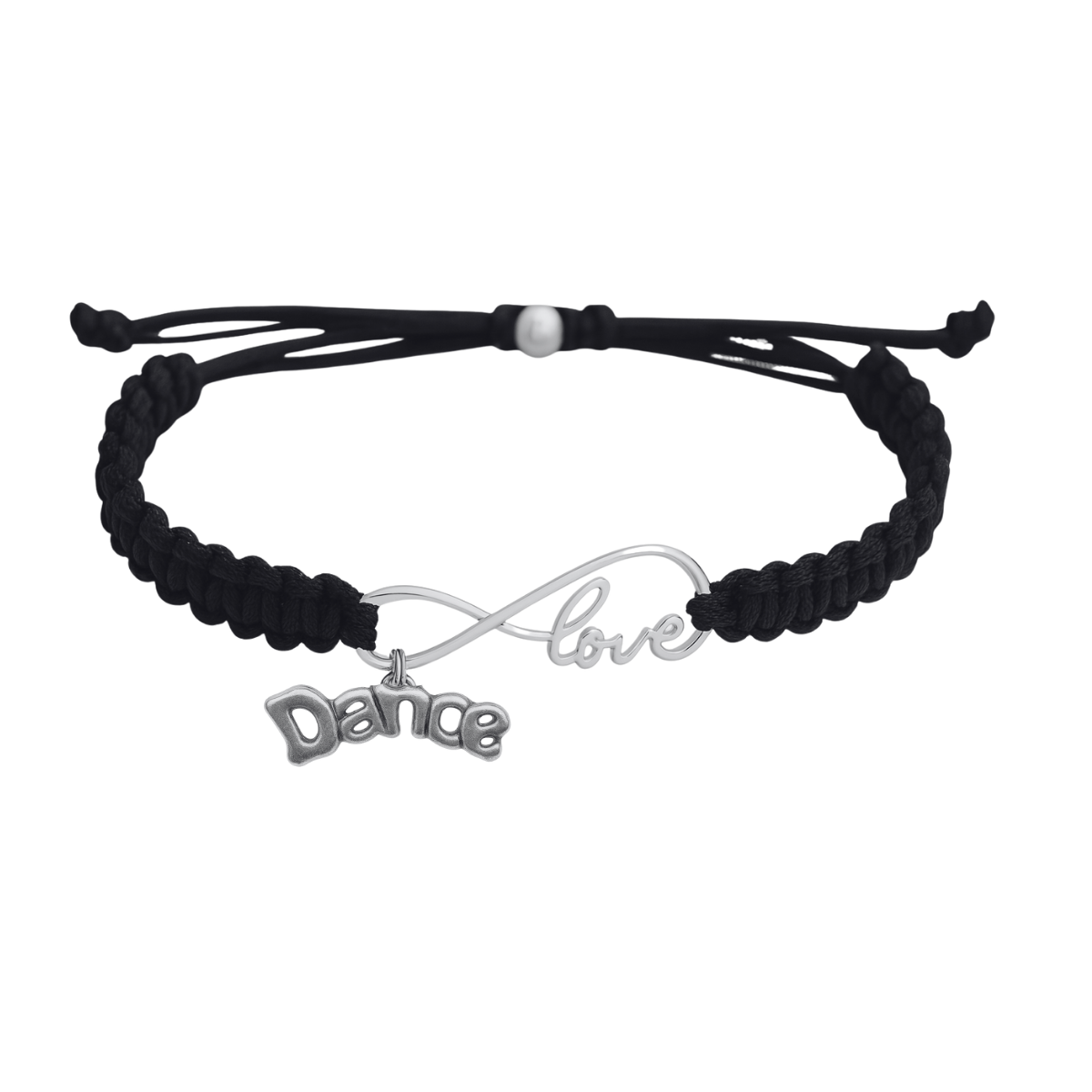 Dance Infinity Adjustable Rope Bracelet - Pick Charm