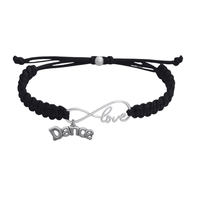 Dance Infinity Adjustable Rope Bracelet - Pick Charm