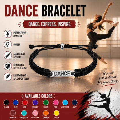 Dance Bar Adjustable Rope Bracelet