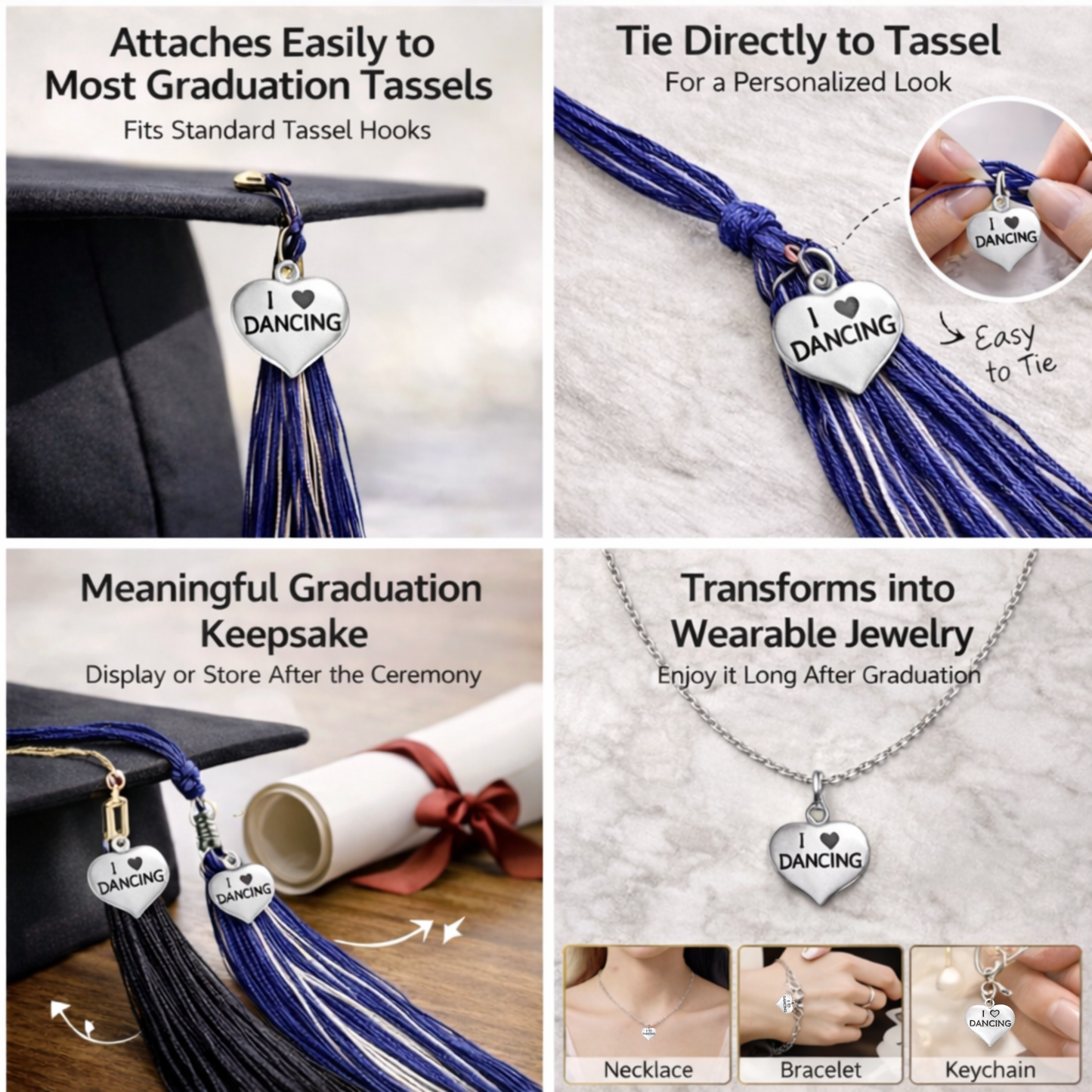 Dance Graduation Tassel Charm