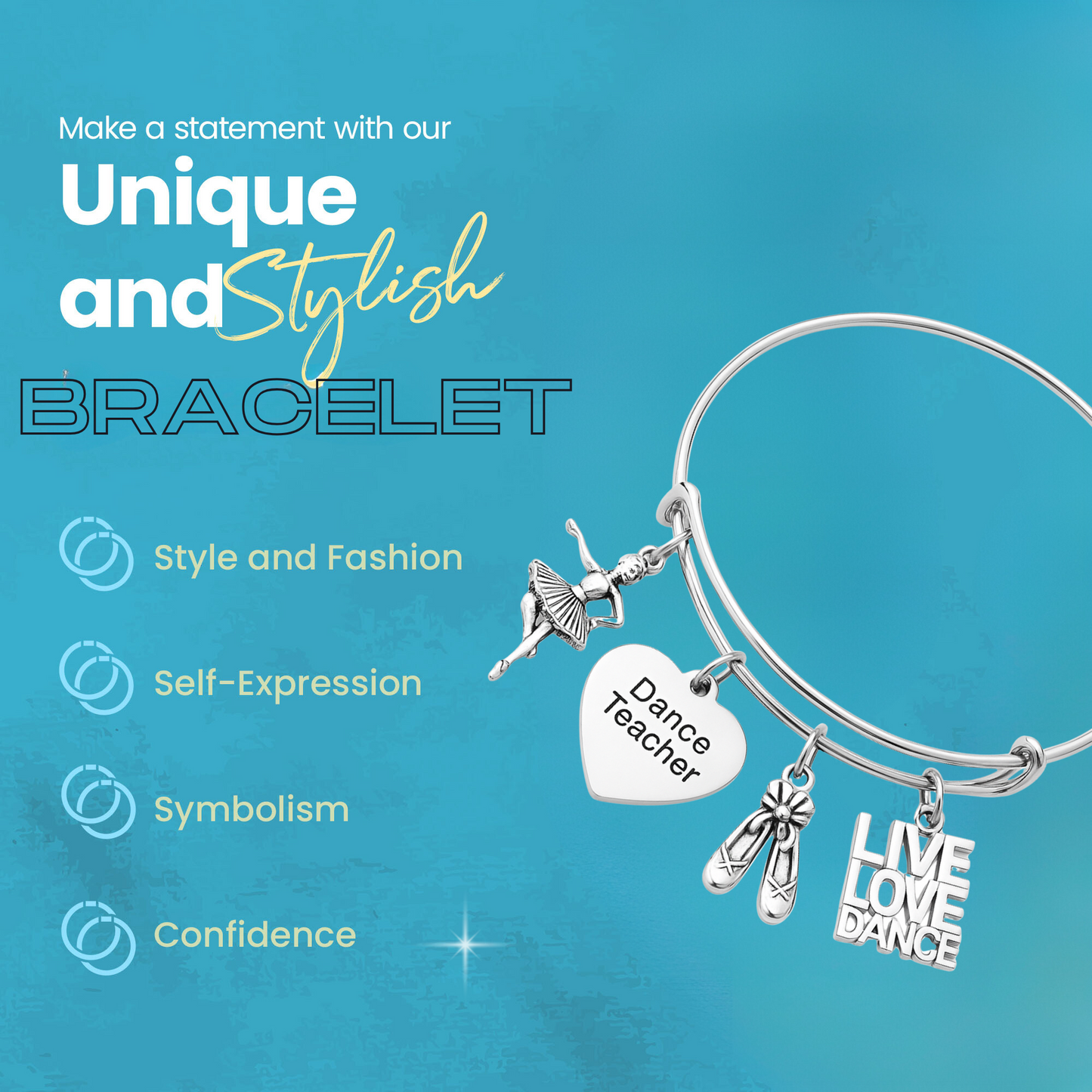 Dance Teacher Bangle Bracelet