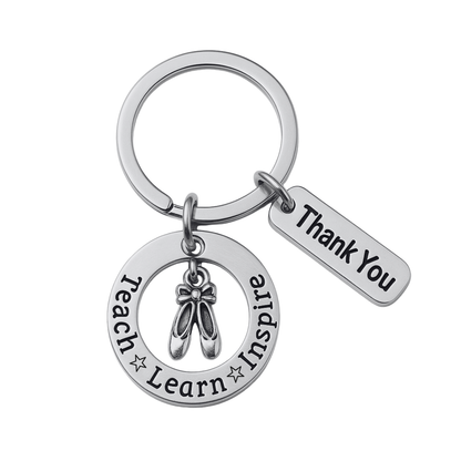 Dance Teacher Keychain - Teach, Learn, Inspire