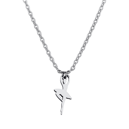Dancer Stainless Steel Necklace - Choose Charm