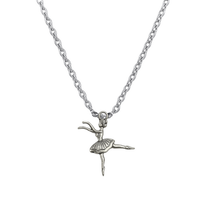 Dancer Stainless Steel Necklace - Choose Charm