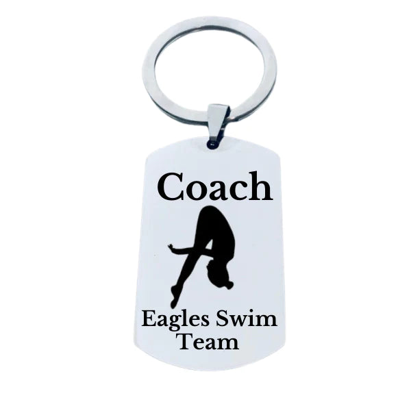 Personalized Diving Coach Keychain