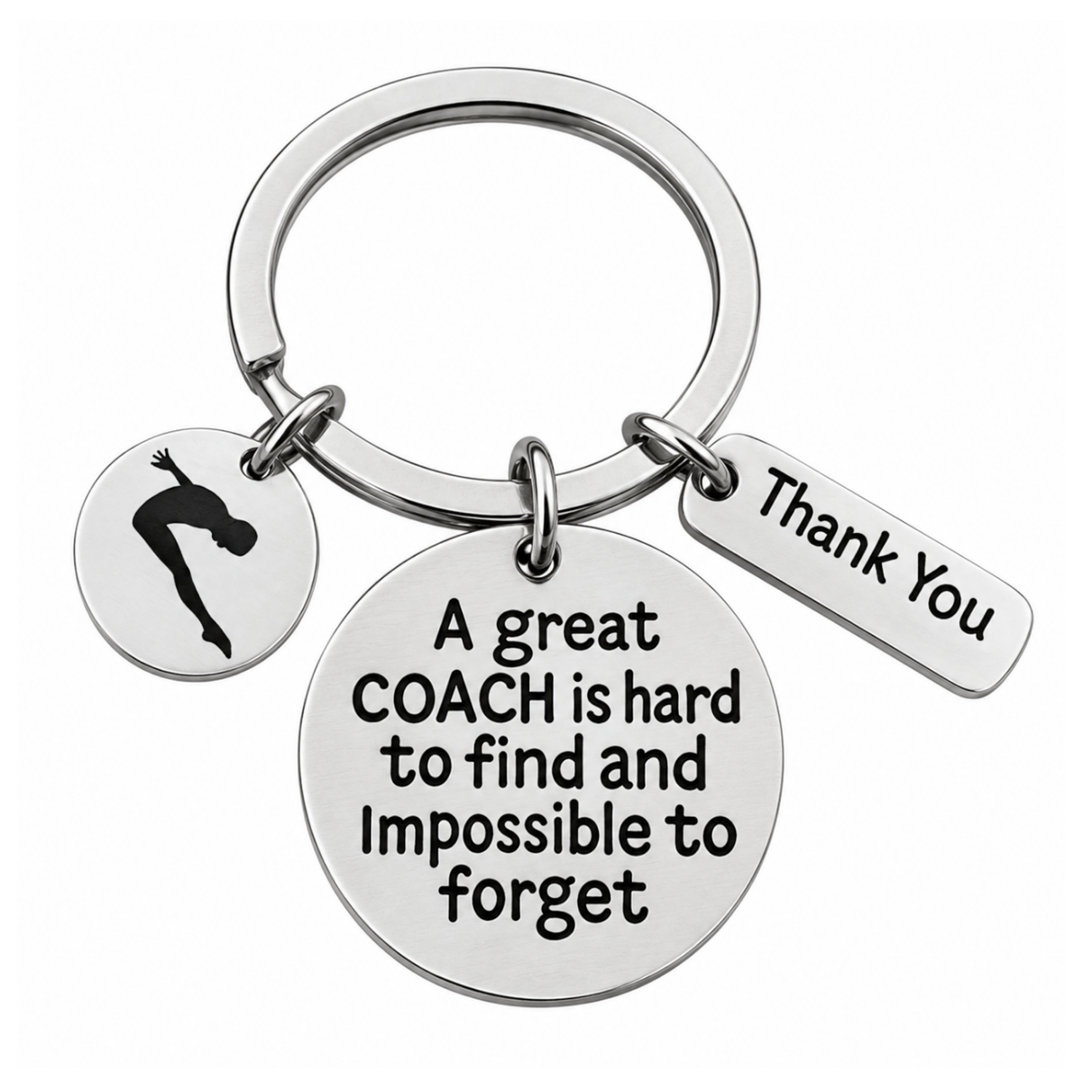 Diving Coach Keychain - Great Coach is Hard to Find