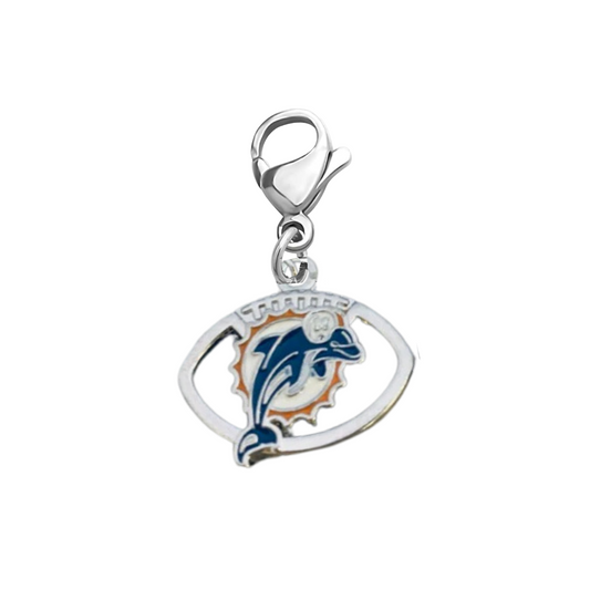 Miami Dolphins Clip On Zipper Pull