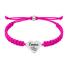 Hot pink bracelet with personalized drama and theater charm