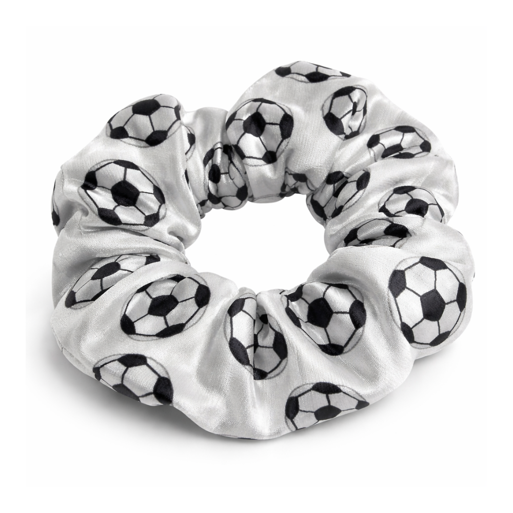 Soccer Premium Velvet Scrunchie