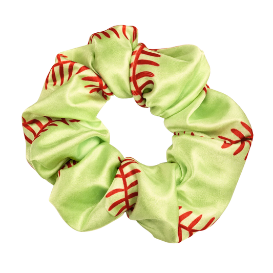 Softball Premium Velvet Scrunchie