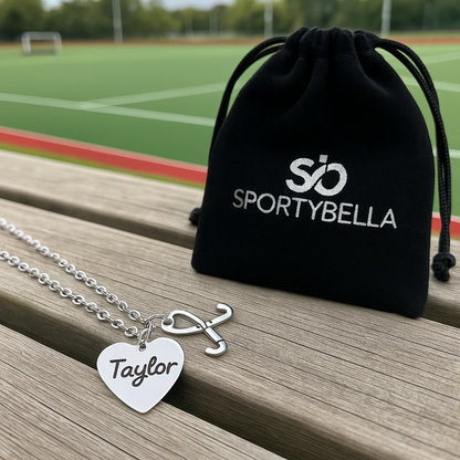 Engraved Personalized Field Hockey Necklace