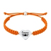 Orange swim bracelet – waterproof rope style