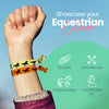 girls equestrian horse hair ties