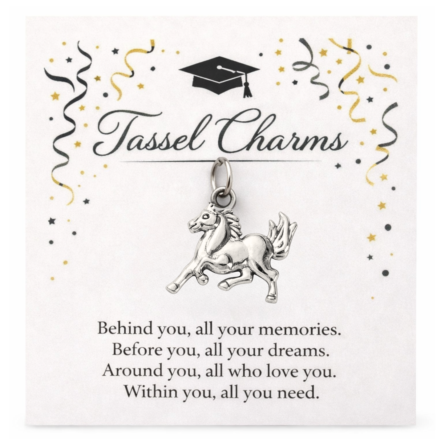 Equestrian Graduation Tassel Charm