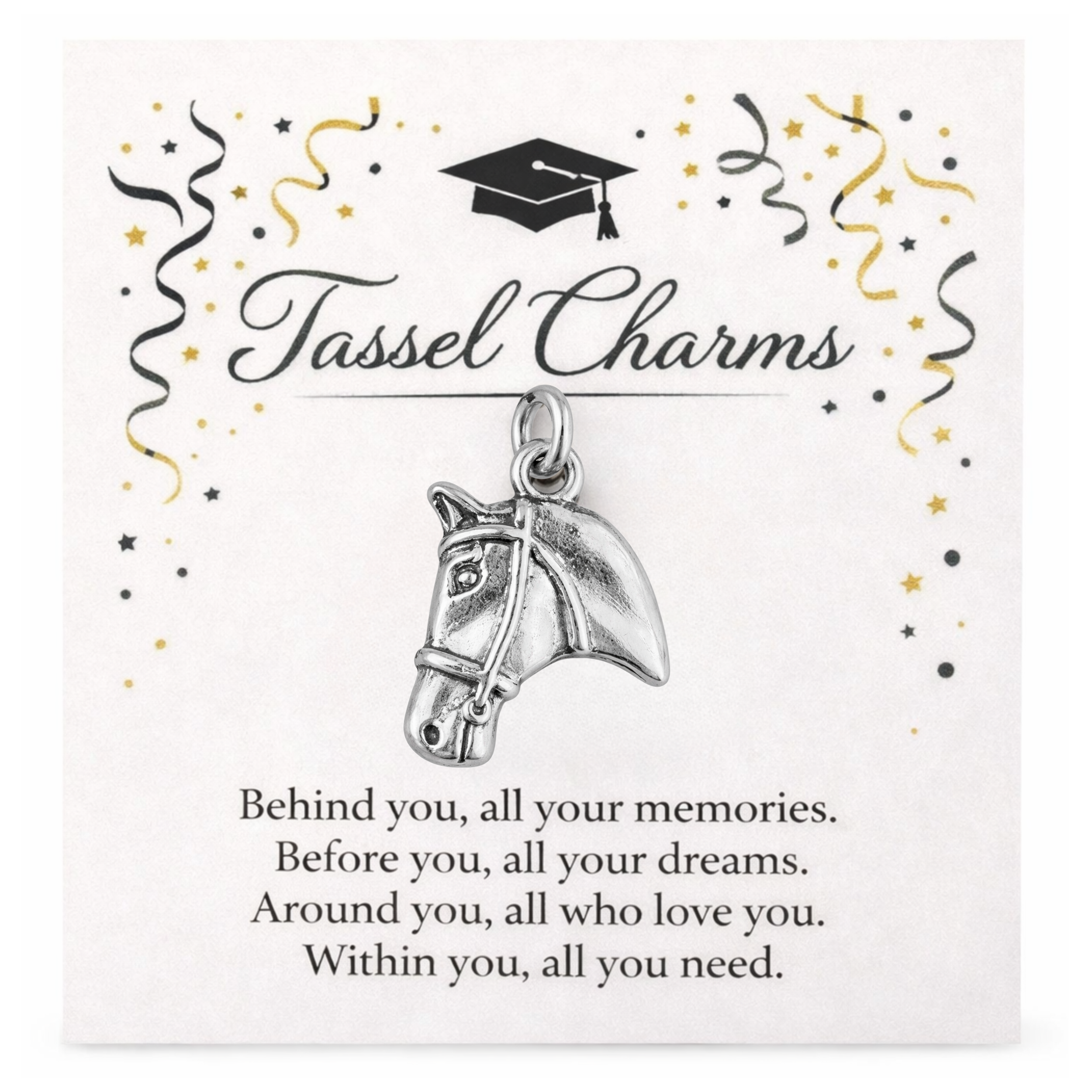 Equestrian Graduation Tassel Charm
