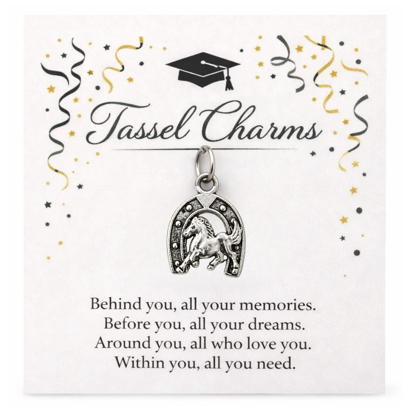 Equestrian Graduation Tassel Charm