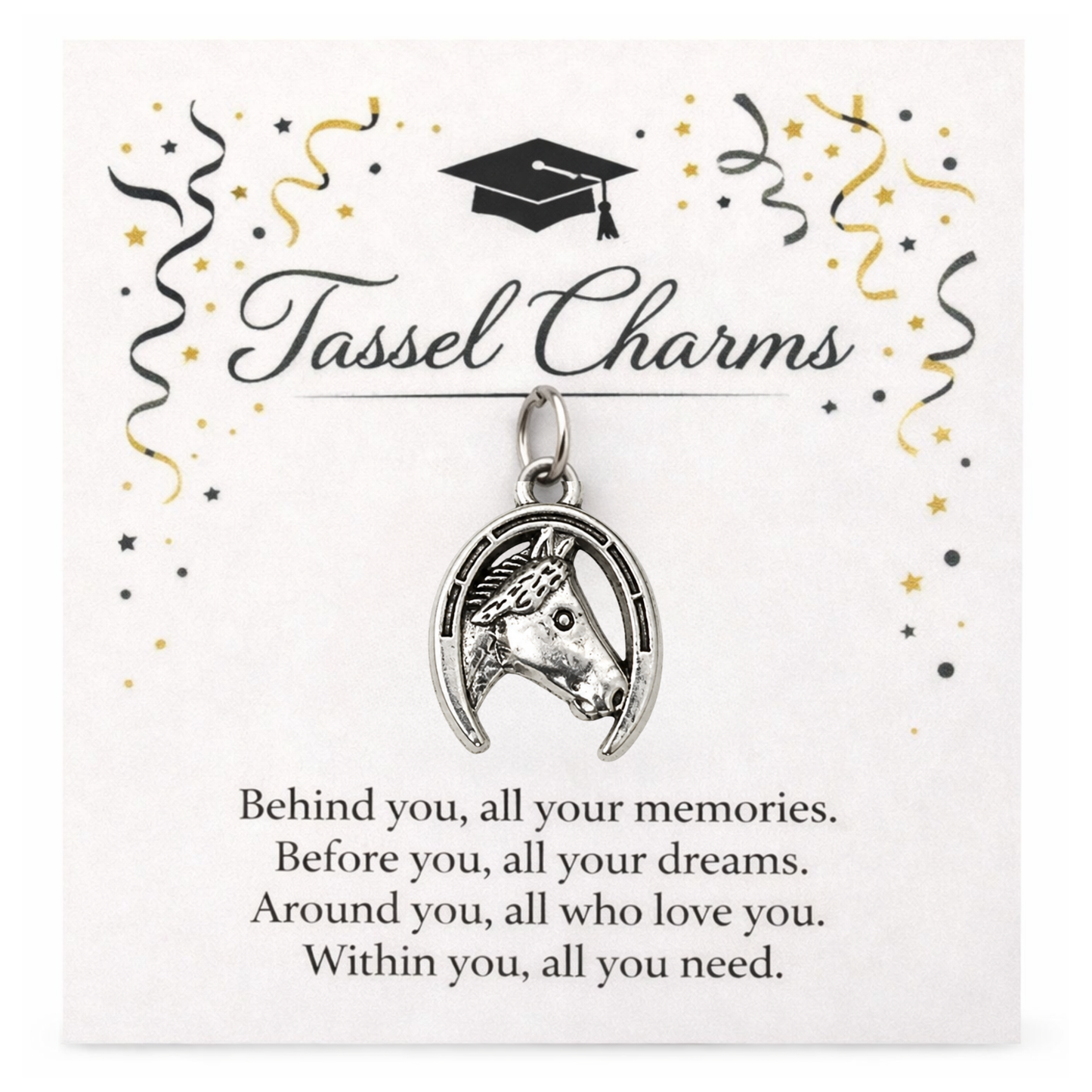 Equestrian Graduation Tassel Charm